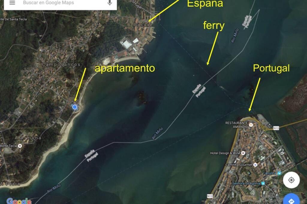 Apartamento En Primera Linea De Playa A Guarda Extérieur photo